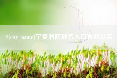 南通宁夏消防报名入口官网公告