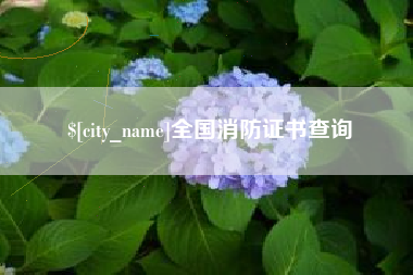 南通全国消防证书查询