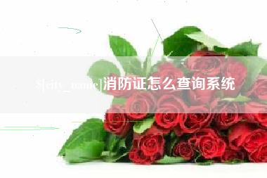 南通消防证怎么查询系统