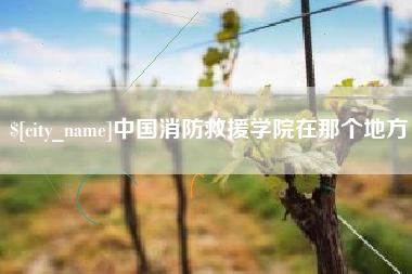 南通中国消防救援学院在那个地方