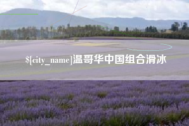 南通温哥华中国组合滑冰