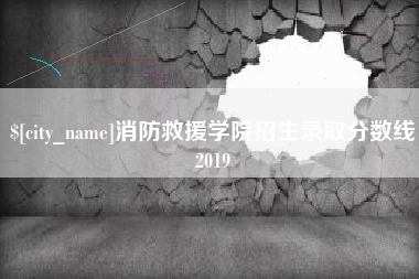 南通消防救援学院招生录取分数线2019