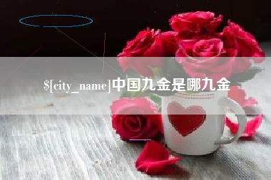 南通中国九金是哪九金