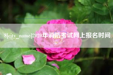 南通2020年消防考试网上报名时间