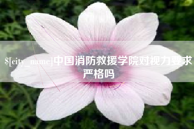 南通中国消防救援学院对视力要求严格吗