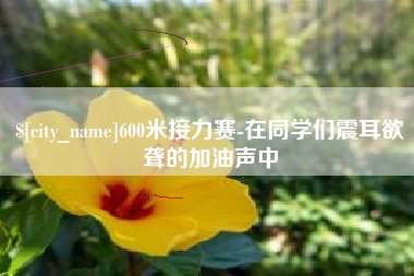 南通600米接力赛-在同学们震耳欲聋的加油声中