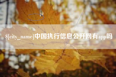 南通中国执行信息公开网有app吗