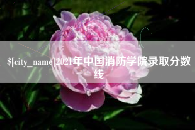 南通2021年中国消防学院录取分数线