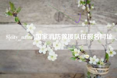 南通国家消防救援队伍报名网址