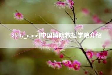 南通中国消防救援学院介绍