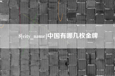 南通中国有哪几枚金牌