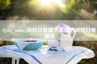 南通消防日是哪天我国的消防日是哪天