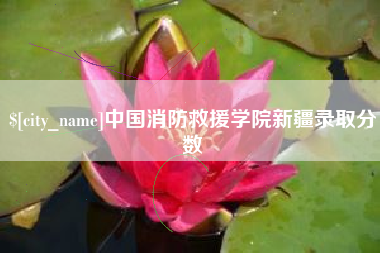 南通中国消防救援学院新疆录取分数