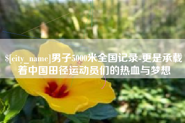 南通男子5000米全国记录-更是承载着中国田径运动员们的热血与梦想