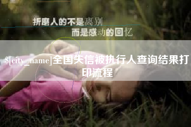 南通全国失信被执行人查询结果打印流程