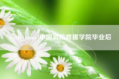 南通中国消防救援学院毕业后