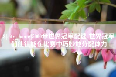 南通5000米世界冠军配速-世界冠军们往往能在比赛中巧妙地分配体力