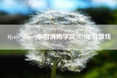 南通中国消防学院2024年分数线