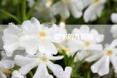 南通数字的九宫格