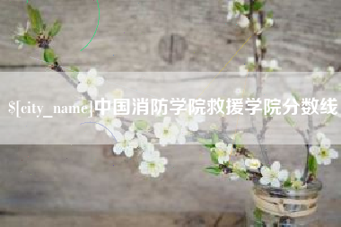 南通中国消防学院救援学院分数线