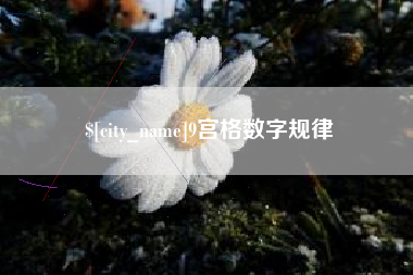 南通9宫格数字规律